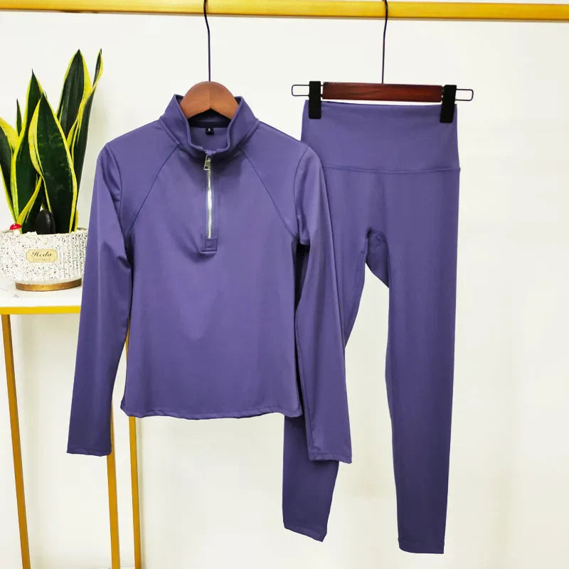 Hochwertige Damen Yoga Leggings Set