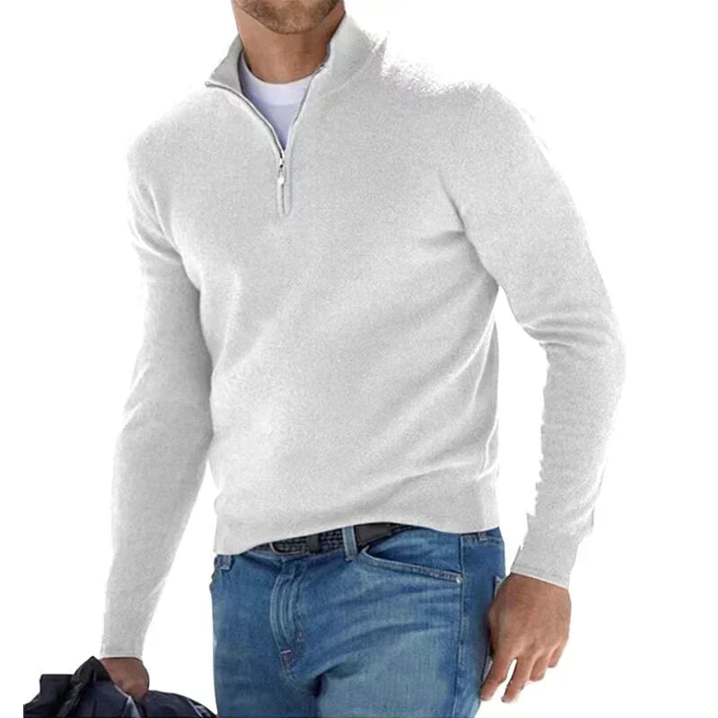 Ralf polo - Stylischer Pullover mit Reißverschluss für Herren