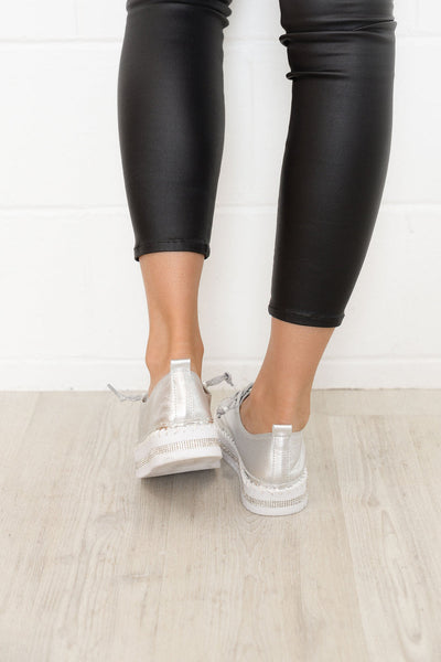 Fiora - Diamantbesetzte Sneakers