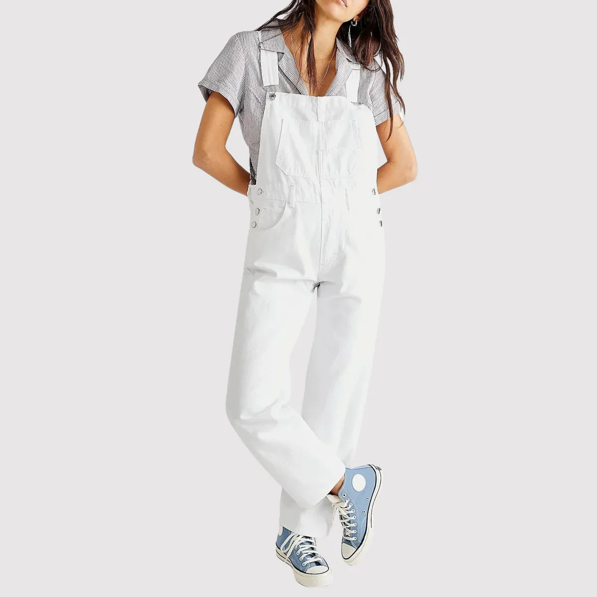 Shaira - Klassischer Denim-Overall in entspannter Passform