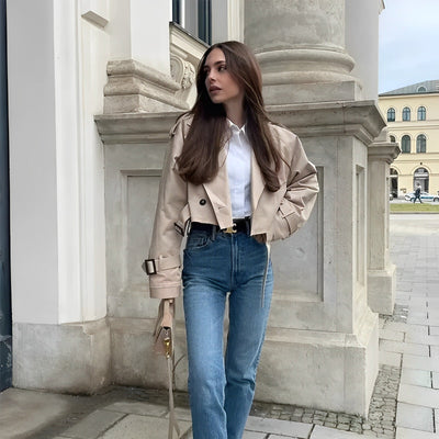 Nessa - Gekürzter Trenchcoat