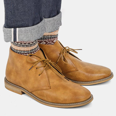 Maurice's Sterling Leder Chukka Stiefel aus Rindsleder in Mocha-Braun mit Komfort-Design