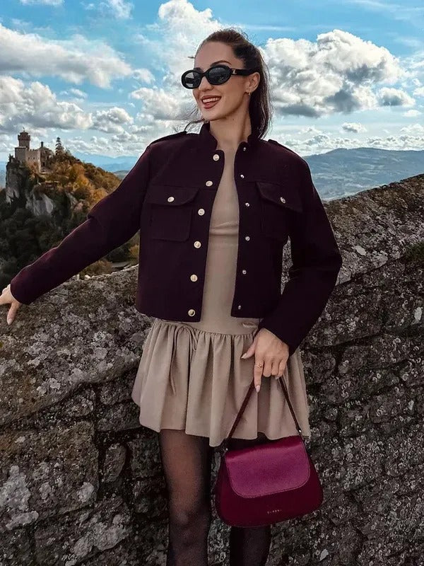 Christa Kurzjacke Military-Stil