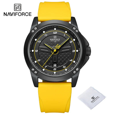 NAVIFORCE NF8031 Herren Sportuhr Silikonband, Wasserdicht, Stoßfest, Quarz mit Datum