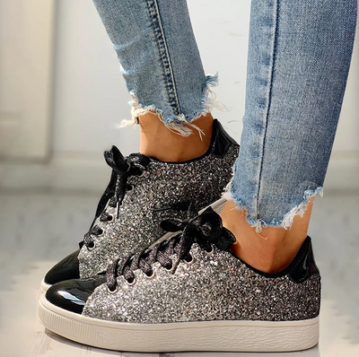 Mara - Luxuriöse Glitzerschuhe