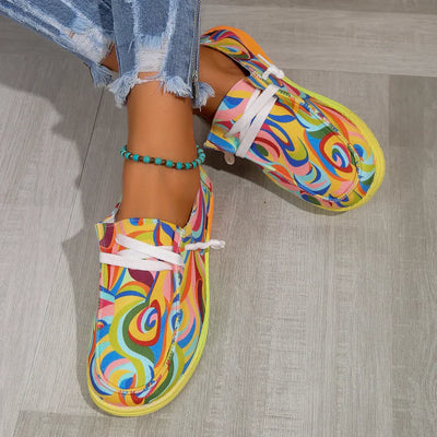 Juna - Bunte Damen-Sneaker mit orthopädischer Sohle