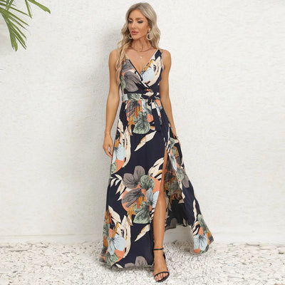 Brianne – Elegantes Maxikleid mit Blumenmuster