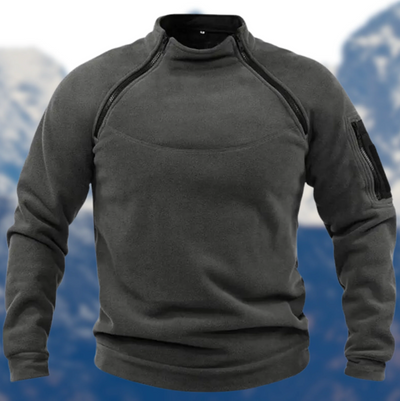 Taktischer fleecepullover für herren mit reibverschlusstaschen