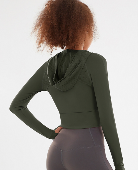 Merna Beschnittener Kapuzenpullover