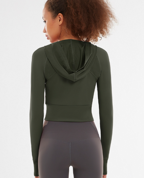 Merna Beschnittener Kapuzenpullover