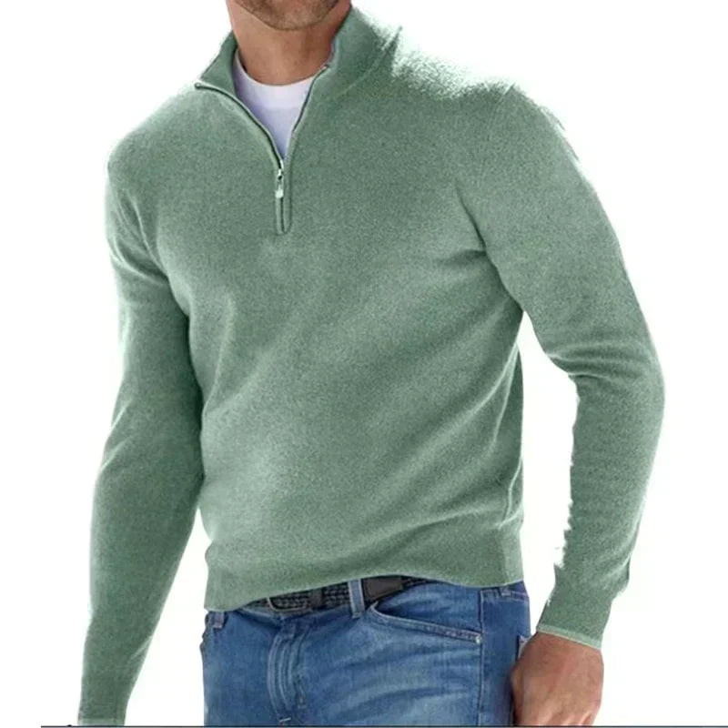 Ralf polo - Stylischer Pullover mit Reißverschluss für Herren