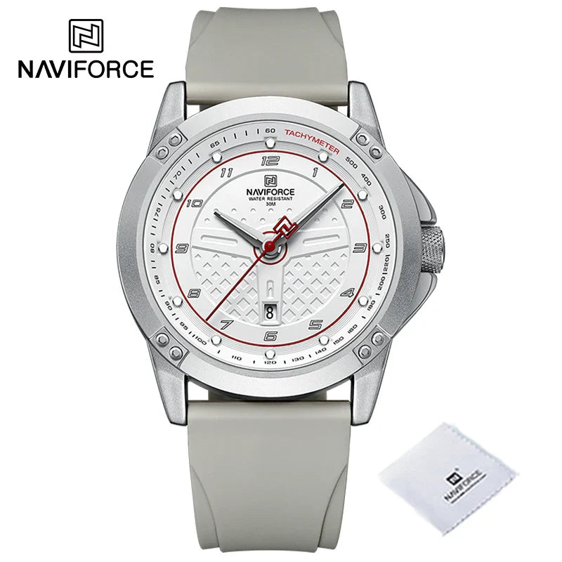 NAVIFORCE NF8031 Herren Sportuhr Silikonband, Wasserdicht, Stoßfest, Quarz mit Datum