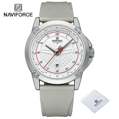 NAVIFORCE NF8031 Herren Sportuhr Silikonband, Wasserdicht, Stoßfest, Quarz mit Datum