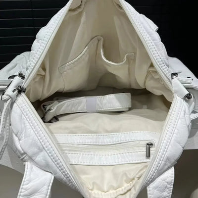 Damen Y2K Vintage Tote Bag Mit Großer Kapazität Und Vielseitigen Taschen, Retro Schultertasche