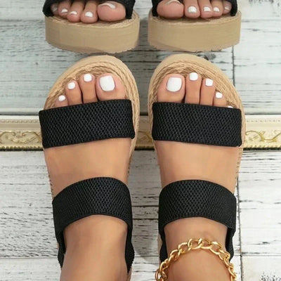 Damen Keilsandalen Mit Dicke Leichter Sohle – Elegantes Design Für Frühling & Sommer 2025