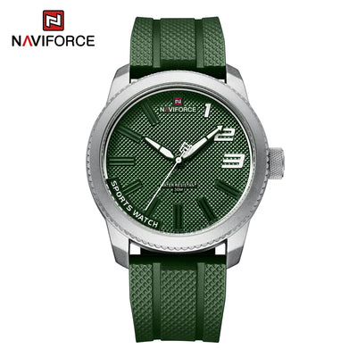 NAVIFORCE NF9202T Luxus Herren Quarz Uhr mit Silikonarmband, 30m Wasserfest, Militärstil, 2022
