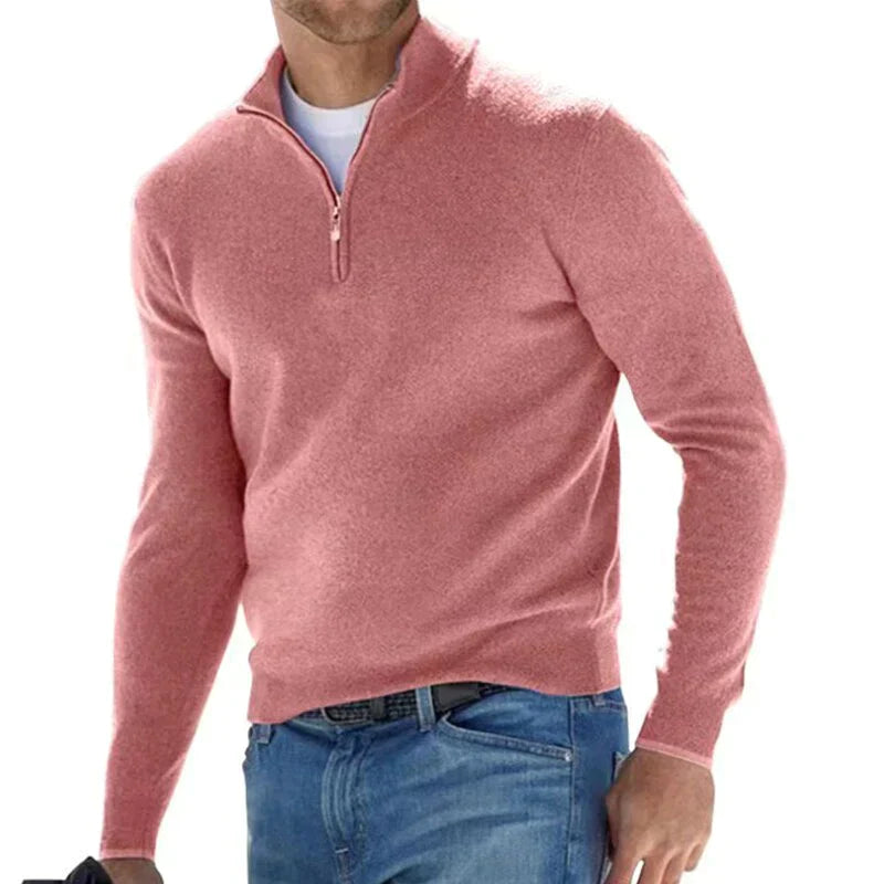 Ralf polo - Stylischer Pullover mit Reißverschluss für Herren