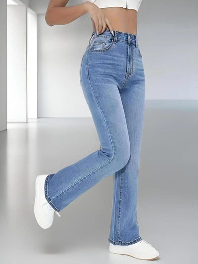 Fiona Bootcut-Jeans mit hoher Taille