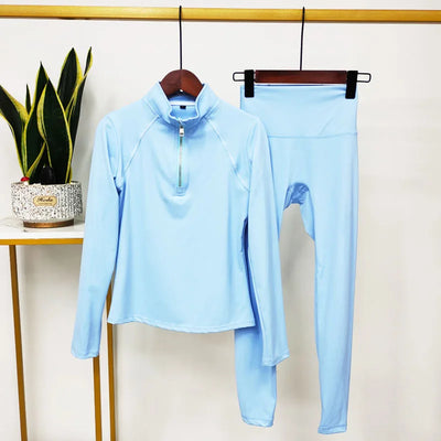 Hochwertige Damen Yoga Leggings Set