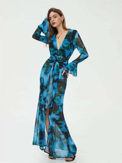 Corinne | Bedrucktes geteiltes Kleid für Damen