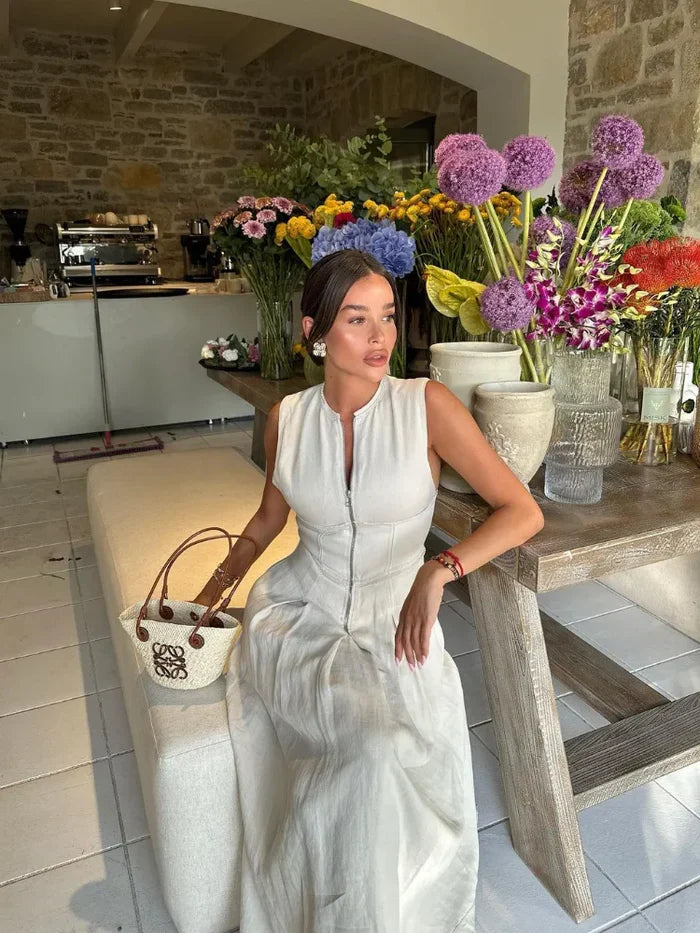 Michi – Luxuriöses Kleid mit Reißverschluss