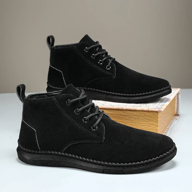 Morrow™ Olivgrüne Wildleder Chukka Boots mit Gepolsterter Innensohle und Gummisohle