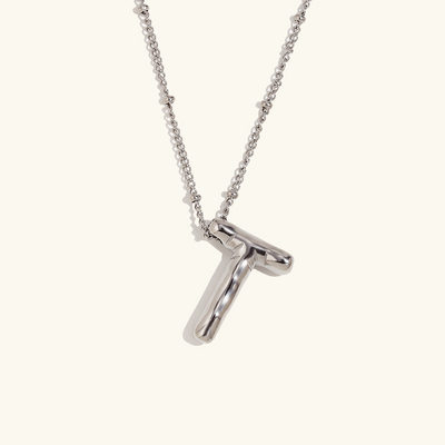 Ballon-Initialen-Halskette aus Gold