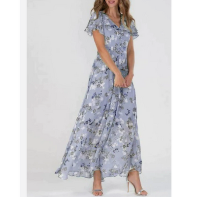 Amélie – Sommerliches, formelles Blumen-Maxikleid für elegante Anlässe