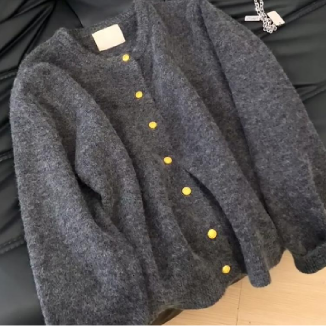 Isaura Fuzzy-Strickjacke