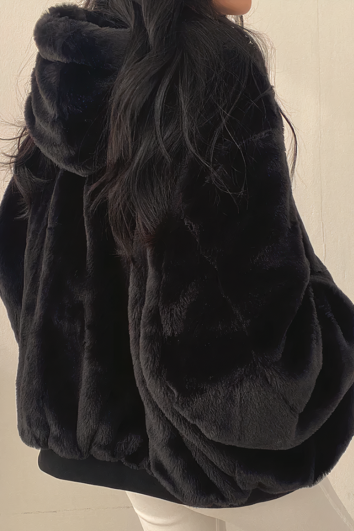 Wintermantel mit Kapuze aus Kaschmir - Vesper