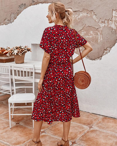 Elegantes Kleid mit Leopardenmuster