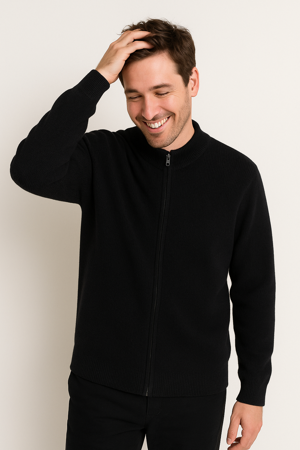 William Strickjacke mit Reißverschluss