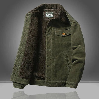 Finnio – fleecegefütterte cordjacke für herren