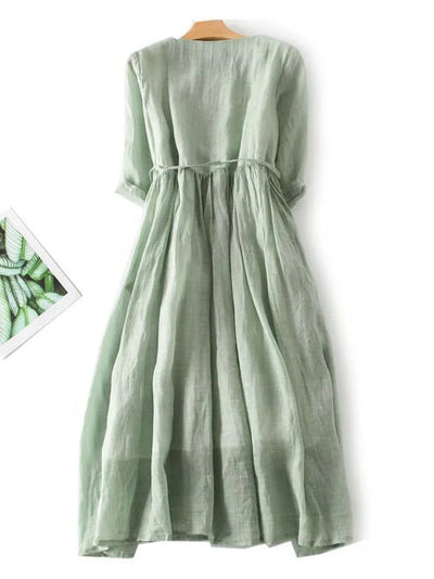 Elegantes Hortensia Kleid – Leichtes Atmungsaktives Damen Sommerkleid Für Jeden Anlass