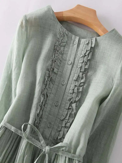 Elegantes Hortensia Kleid – Leichtes Atmungsaktives Damen Sommerkleid Für Jeden Anlass