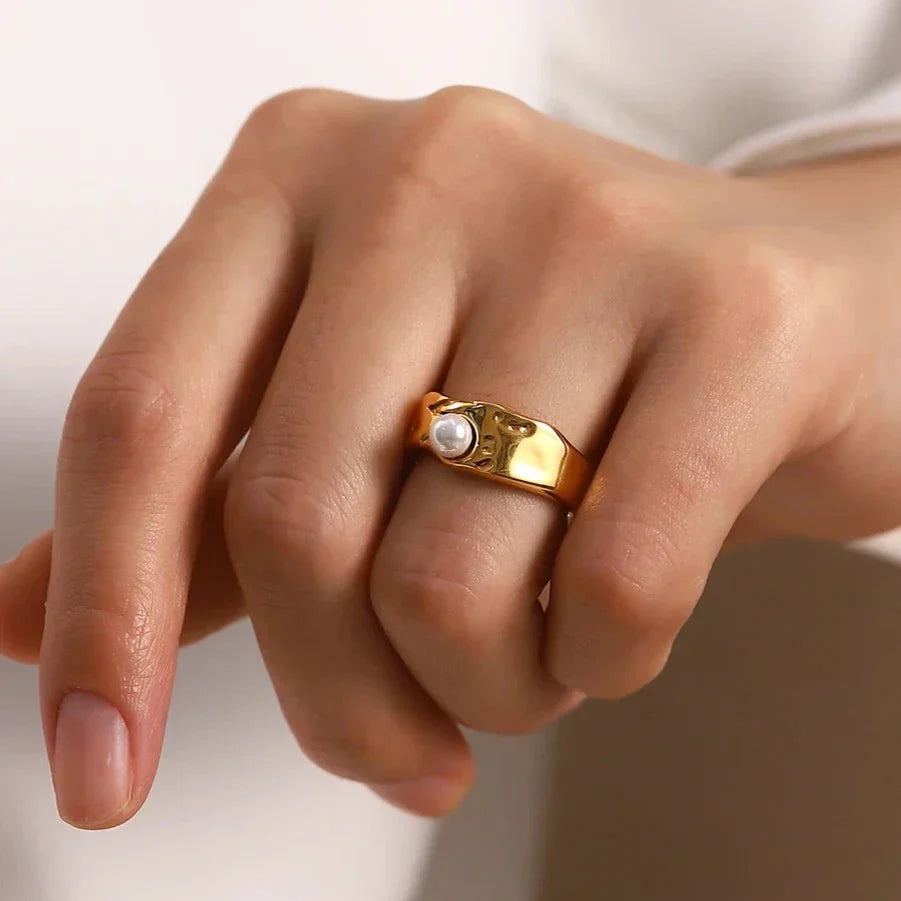 Cerulia Süßwasserperlen Ring