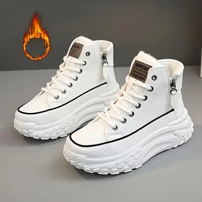 Bianca – Plateaustiefeletten mit Plüschfutter