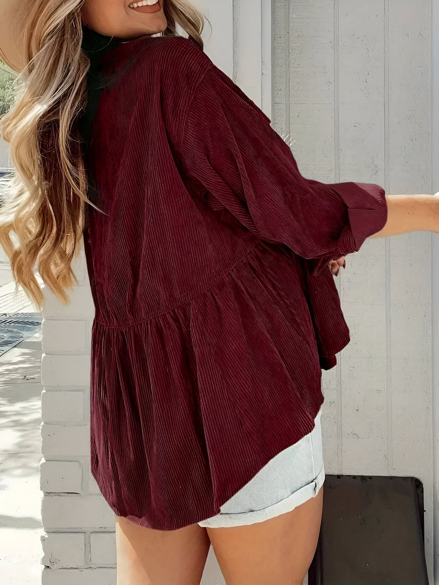 Ottilie | Lässige Button-Down Bluse mit Schlagärmeln