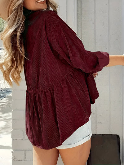 Ottilie | Lässige Button-Down Bluse mit Schlagärmeln