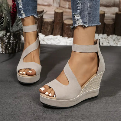 Oriane – Elegante Keilsandalen im Espadrille-Stil