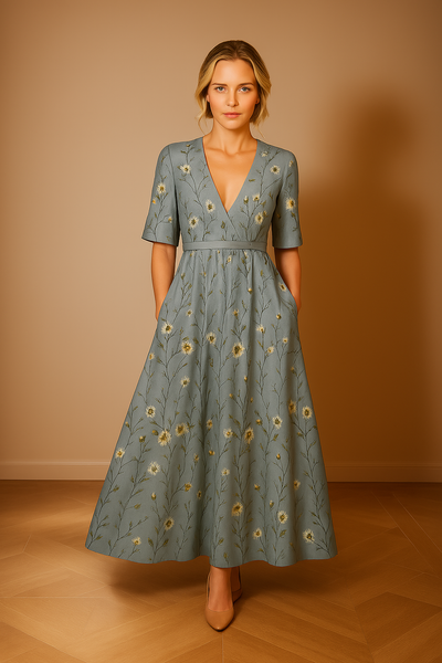 Adèle – Fließendes Minikleid mit modernem Schößchen