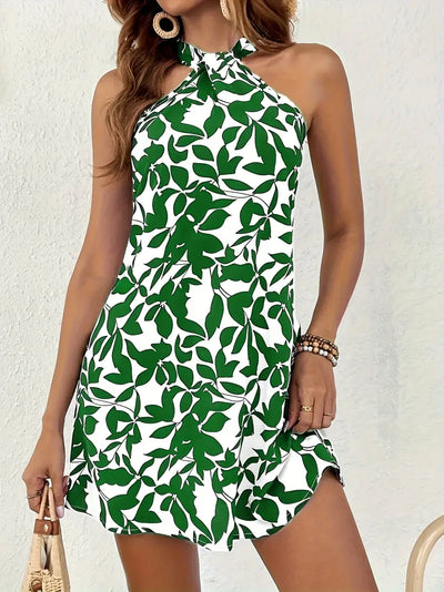 Kale – Elegantes Neckholder-Minikleid