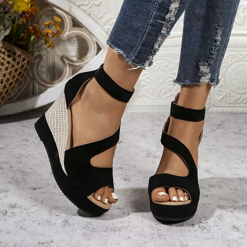 Oriane – Elegante Keilsandalen im Espadrille-Stil