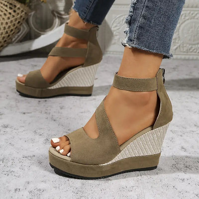 Oriane – Elegante Keilsandalen im Espadrille-Stil