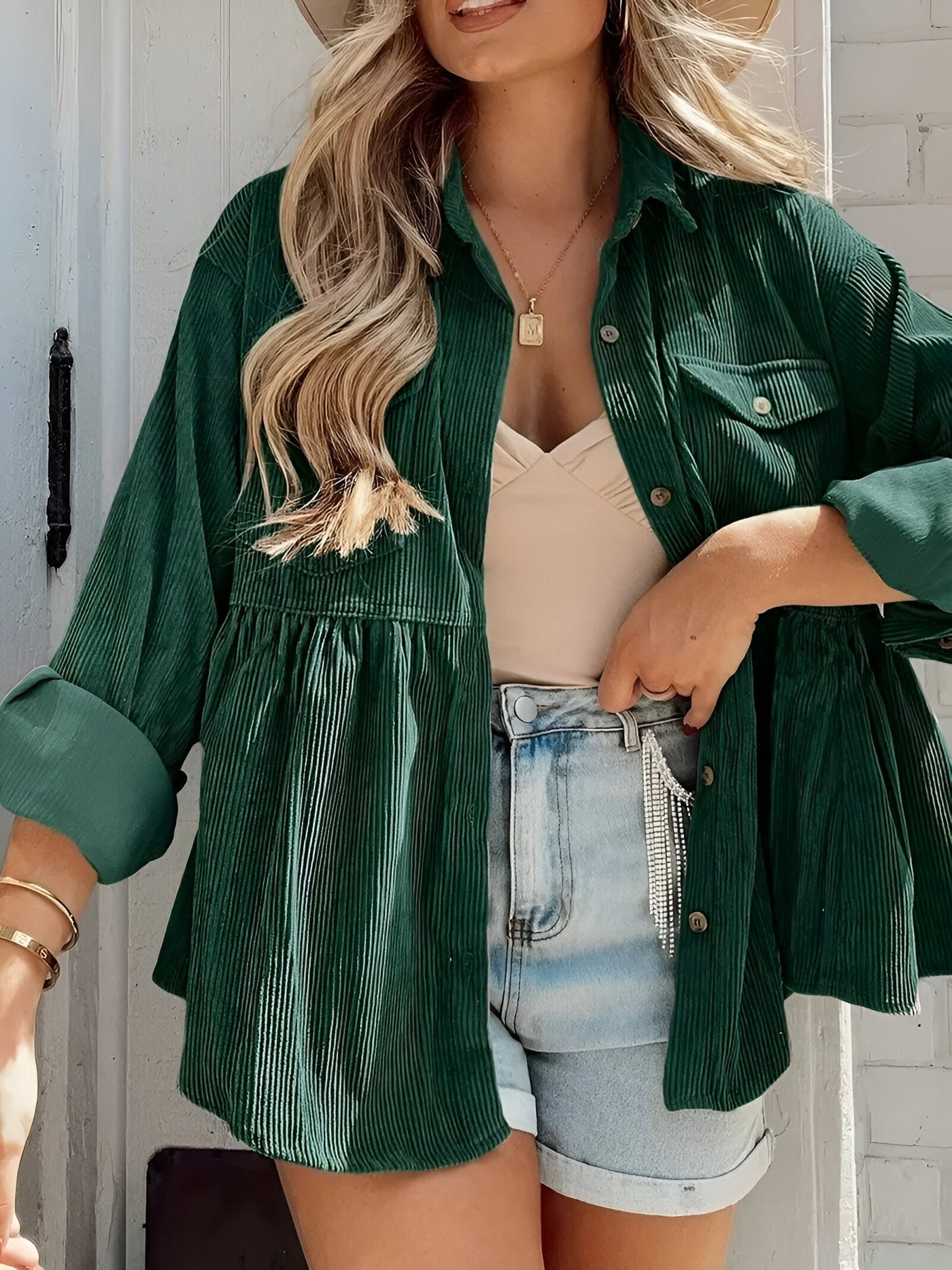 Ottilie | Lässige Button-Down Bluse mit Schlagärmeln