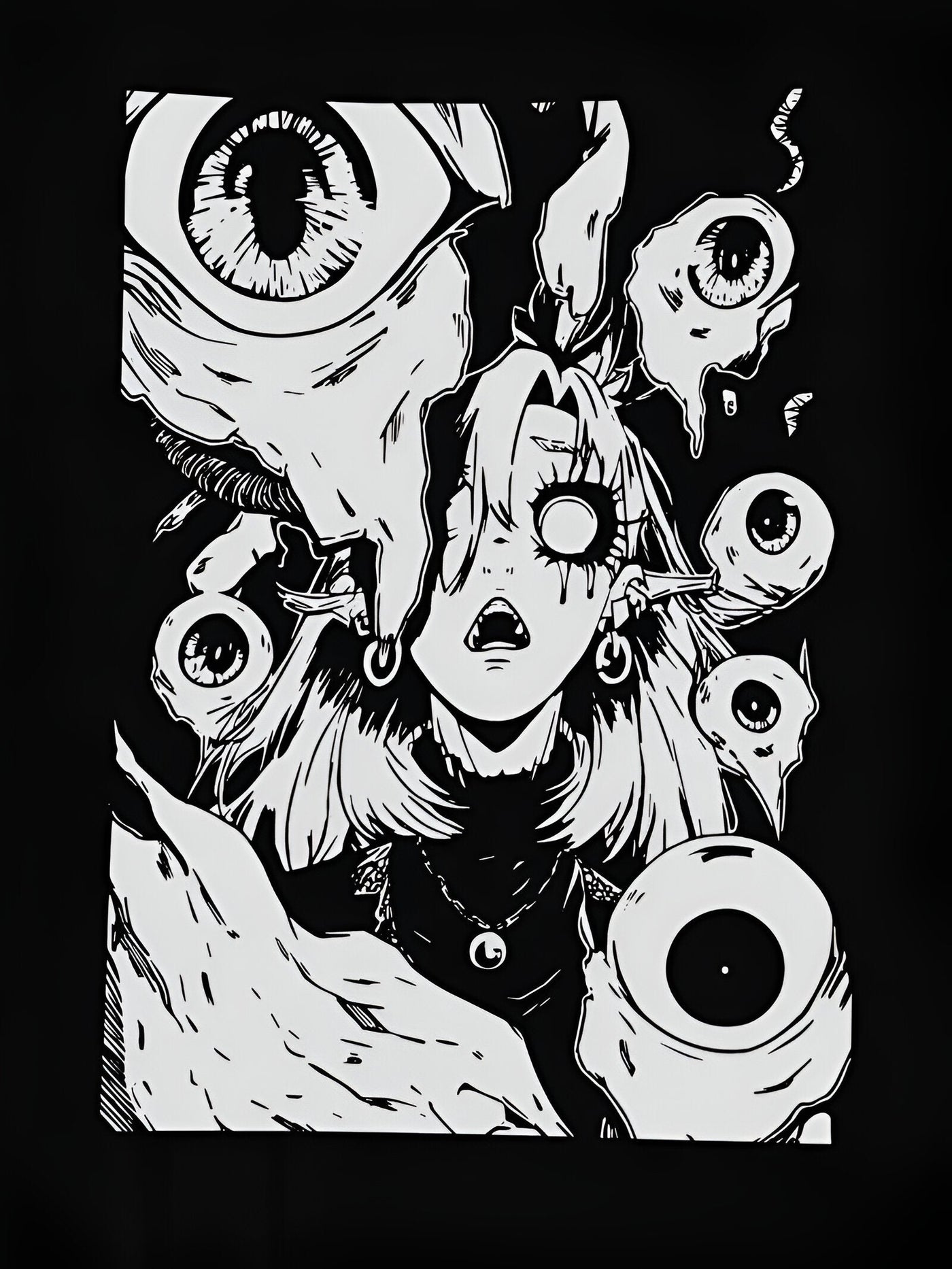 Kris | Gruseliges Halloween Cartoon Print T-Shirt