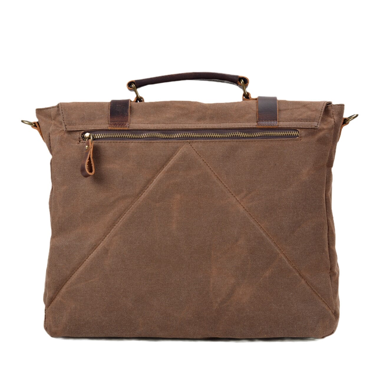 Bruges Messenger Bag – Robuste Canvas & Crazy Horse Leder Schultertasche mit Laptopfach