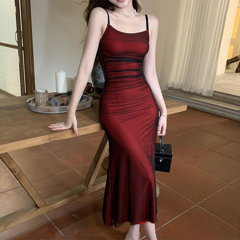 Ruby - Verführerisches rotes Midi Partykleid