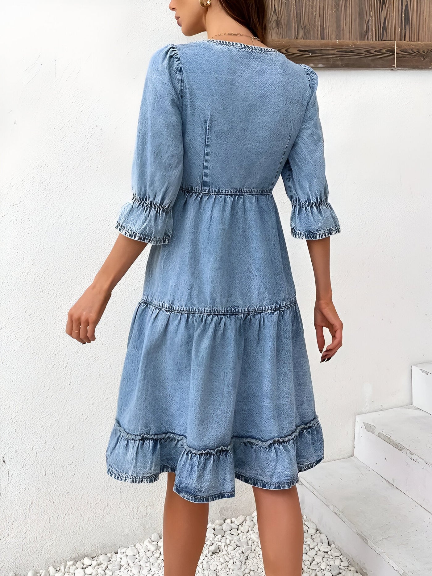 Faustina | Elegantes Sommer-Denim-Kleid