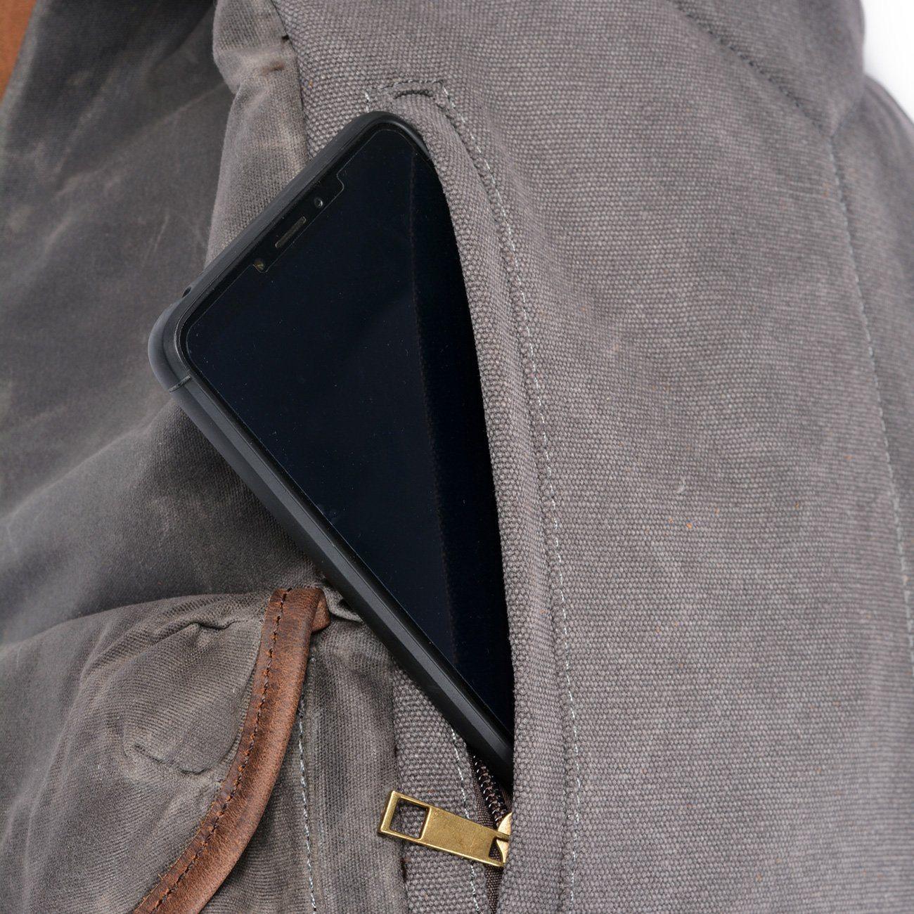 SALZBURG | Leinen-Leder-Rucksack